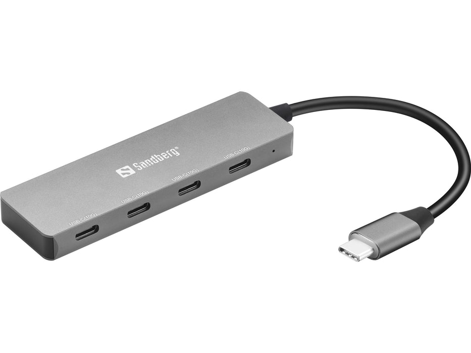 EAN 5705730136412 - Sandberg 136-41 hub de interfaz USB 3.2 Gen 1 (3.1 Gen 1) Type-C 10000 Mbit/s Gris imagen 1