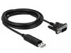 EAN 4043619662821 - DeLOCK 66282 cable de serie Negro 1,8 m RS-232 USB tipo A imagen 1