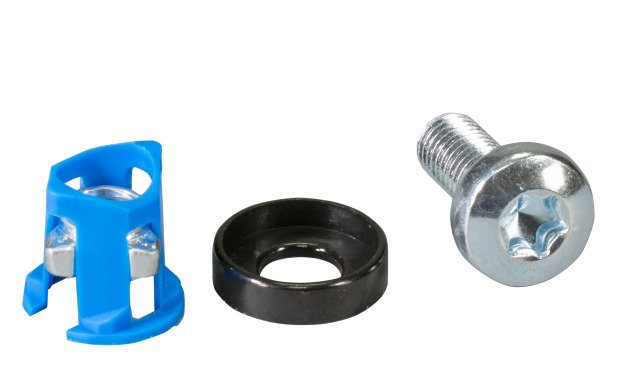EAN 4049759212148 - EFB Elektronik 691104 soporte para brida Azul, Plata Nylon, Acero 50 pieza(s) imagen 1