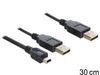EAN 4043619831784 - DeLOCK 83178 cable USB USB 2.0 0,3 m 2 x USB A Negro imagen 1