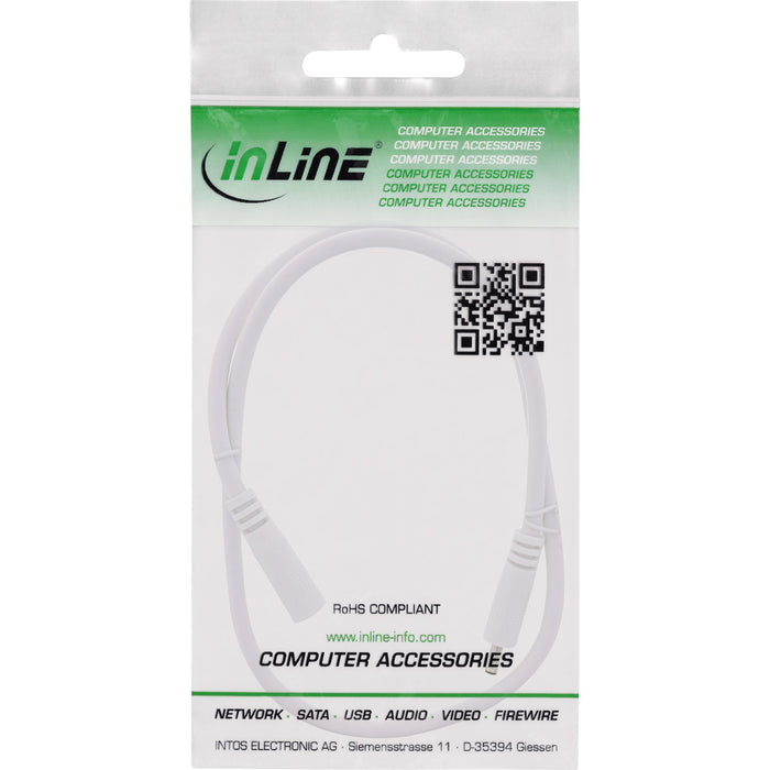 EAN 4043718309092 - InLine 26901H cable de transmisión Blanco 1 m 3.5 x 1.35 mm imagen 2