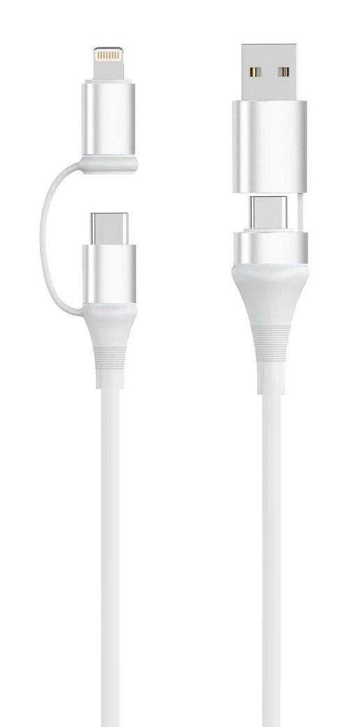 EAN 8052101435764 - Ewent EC1076 cable USB USB 2.0 2 m USB A/USB C USB C/Lightning 0,48 Gbit/s 60 W Blanco imagen 1