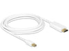 EAN 4043619837083 - DeLOCK 83708 adaptador de cable de vídeo 3 m Mini DisplayPort HDMI Blanco imagen 2