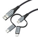 EAN 6922794752863 - Vention CQJHG cable de teléfono móvil Gris, Negro 1,5 m USB A Lightning + micro-USB B + USB C imagen 4