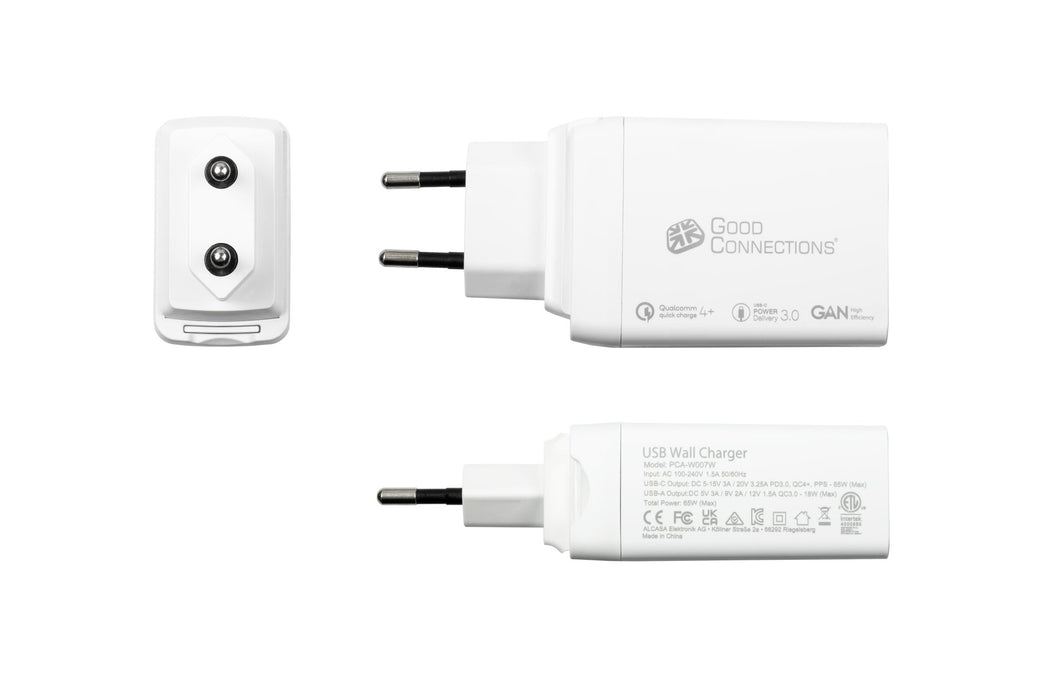 EAN 4014619881260 - Alcasa PCA-W007W cargador de dispositivo móvil Universal Blanco Corriente alterna Carga rápida Interior imagen 3
