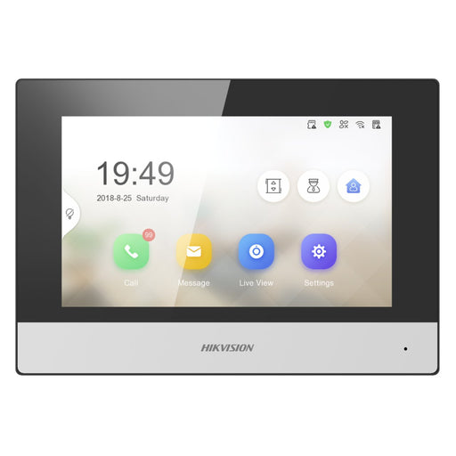 EAN 6941264011613 - Hikvision DS-KH6320-TE1 sistema de intercomunicación de video 17,8 cm (7") Negro, Gris imagen 1