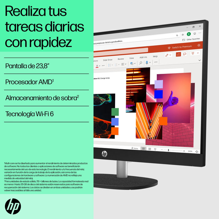 EAN 0199251923203 - HP 24-cr0161ns AMD Ryzen™ 5 7520U 60,5 cm (23.8") 1920 x 1080 Pixeles PC todo en uno 16 GB LPDDR5-SDRAM 5 imagen 6