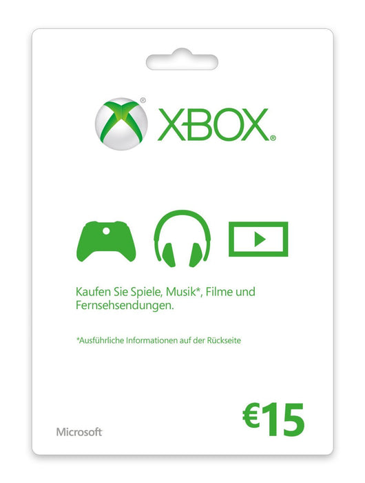 EAN 885370846225 - Microsoft Xbox LIVE Gift Card 15€ Videojuegos Tarjeta de regalo imagen 1
