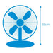 EAN 8425998339727 - EDM 33972 ventilador Cromo, Plata imagen 4