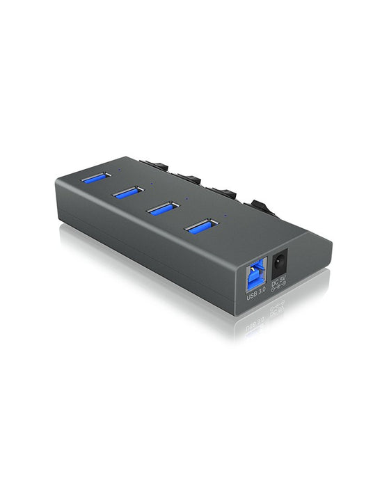 EAN 4250078164883 - ICY BOX IB-HUB1405 USB 3.2 Gen 1 (3.1 Gen 1) Type-B 5000 Mbit/s Antracita imagen 6