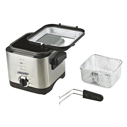 EAN 5902934830829 - Mesko Home MS 4910 freidora Sencillo 1,5 L Independiente 900 W Negro, Acero satinado imagen 2