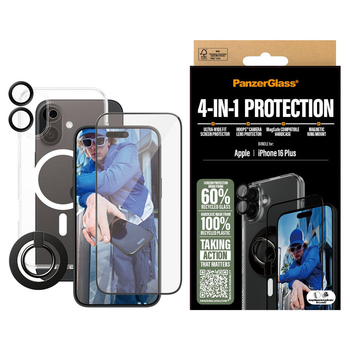 EAN 5715685003516 - PanzerGlass ® 4-in-1 Protection Bundle iPhone 16 Plus Protector de pantalla Apple 1 pieza(s) imagen 2