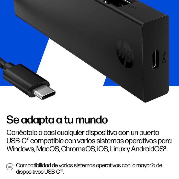 EAN 198990573175 - HP Portable USB-C Hub imagen 3