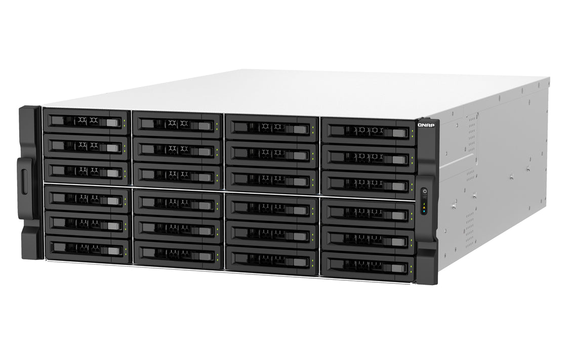 EAN 4711103082256 - QNAP TS-H3087XU-RP NAS Bastidor (4U) Intel Xeon E E-2378 64 GB DDR4 0 TB QuTS hero Negro, Blanco imagen 4