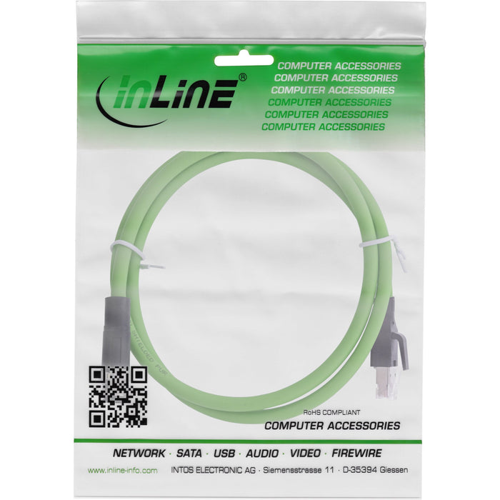 EAN 4043718318568 - InLine 40407 cable para sensor y actuador 7,5 m M12 RJ-45 Verde imagen 2