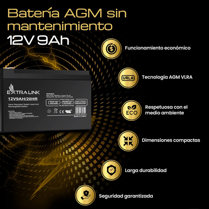 EAN 5903148916569 - Extralink AKUMULATOR BATTERY ACCUMULATOR AGM 12V 9AH Sealed Lead Acid (VRLA) imagen 27