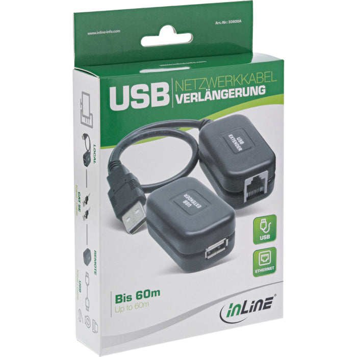 EAN 4043718091768 - InLine 33600A extensor audio/video Negro imagen 3
