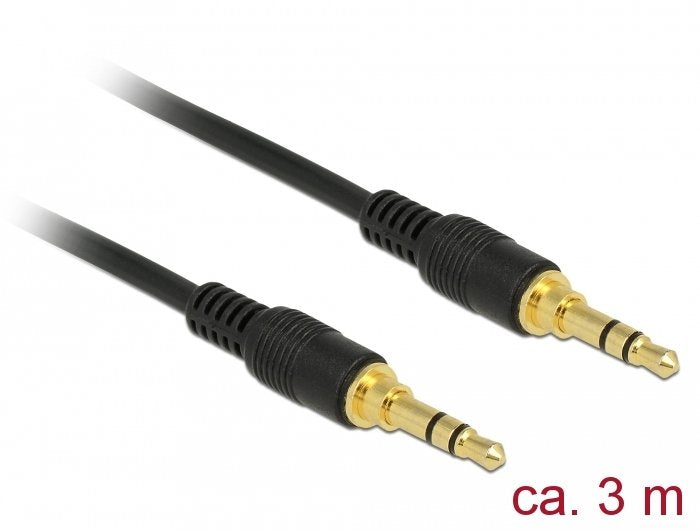 EAN 4043619855513 - DeLOCK 85551 cable de audio 3 m 3,5mm Negro imagen 1