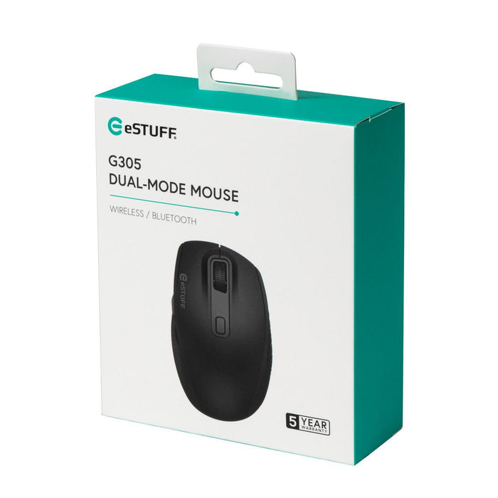 EAN 5704174593669 - eSTUFF GLB214002 ratón Oficina mano derecha RF Wireless + Bluetooth IR LED 1800 DPI imagen 4