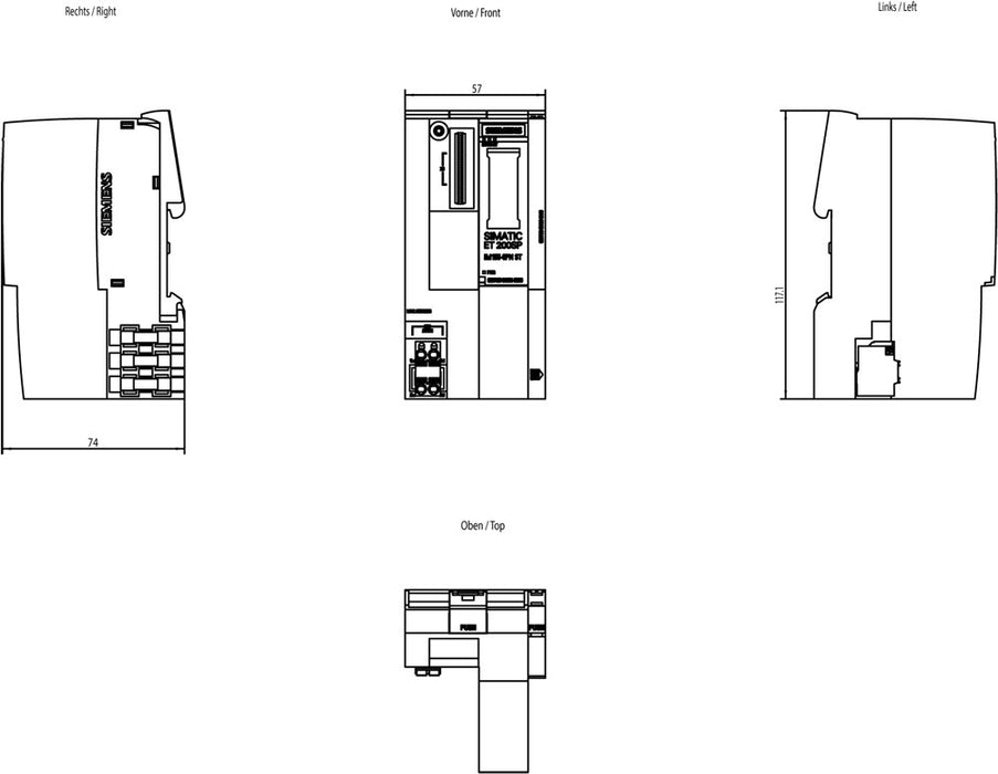 EAN 4047623408147 - Siemens 6ES7155-6AU01-0BN0 módulo digital y analógico i / o Analógica imagen 3