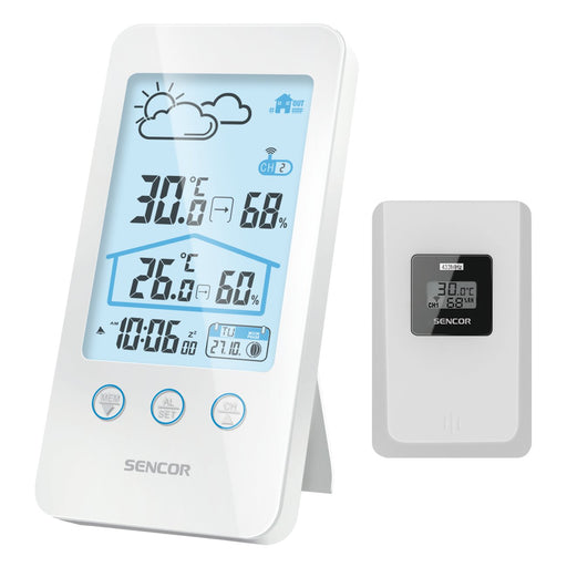 EAN 8590669252077 - Sencor SWS 3000 W estación meteorológica digital Blanco LCD AC/Batería imagen 1