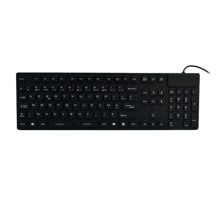 EAN 3700224765095 - MCL ACK-729/N teclado Universal USB + PS/2 AZERTY Francés Negro imagen 2