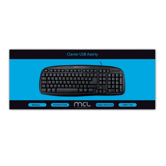 EAN 3700224736729 - MCL ACK-298/N teclado Universal USB AZERTY Francés Negro imagen 3
