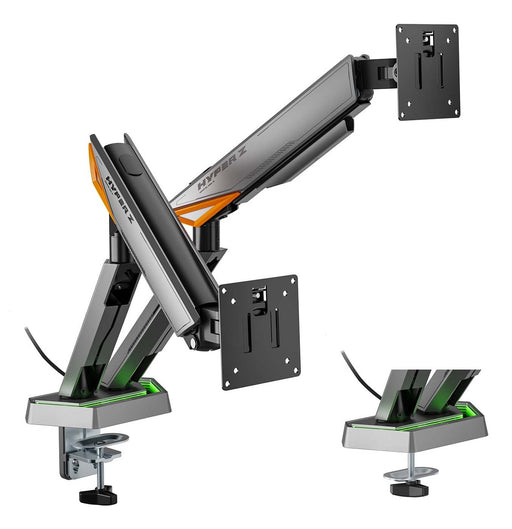 EAN 8435739902608 - AISENS DT38TSRRGB-349 soporte para monitor 96,5 cm (38") Escritorio Negro, Blanco imagen 1