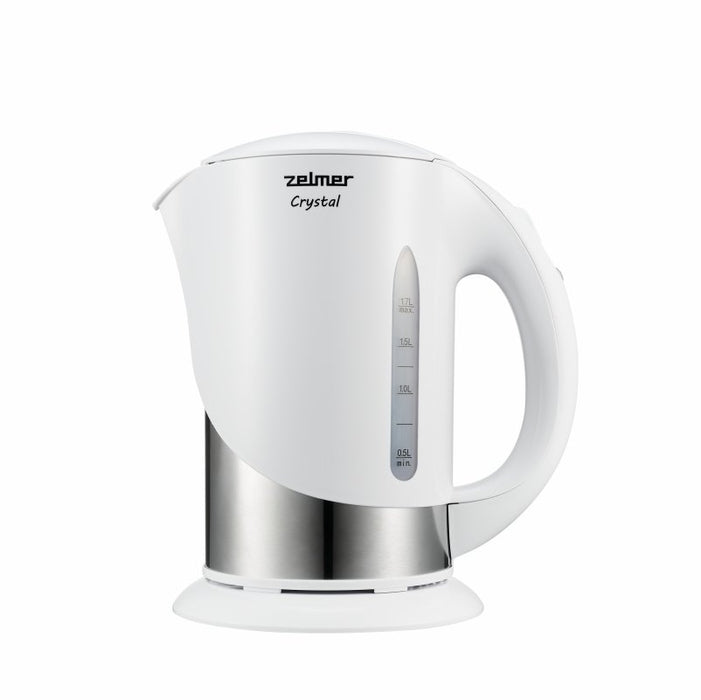 EAN 5908269351190 - Zelmer ZCK7630W tetera eléctrica 1,7 L 1850 W Plata, Blanco imagen 1
