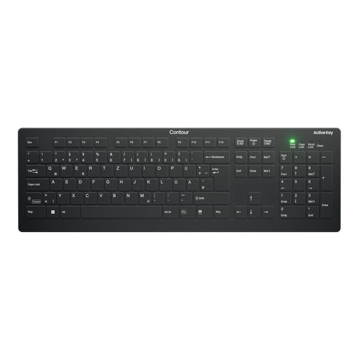 EAN 7061112455631 - Contour Design Active Key AK-C8112 teclado Médico RF inalámbrico QWERTZ Alemán Negro imagen 1