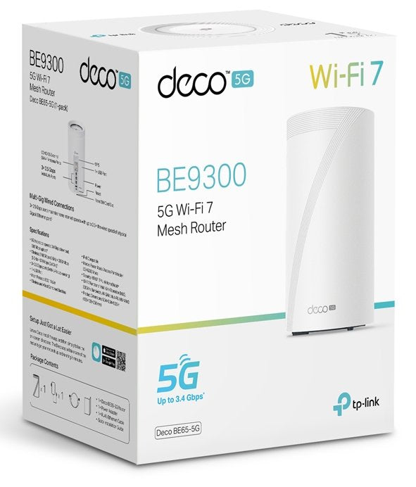 EAN 4895252505160 - TP-Link DECO BE65-5G(1-PACK) sistema Wi-Fi Mesh (Wi-Fi en malla) Tribanda (2.4 GHz / 5 GHz / 6 GHz) Wi-Fi imagen 4