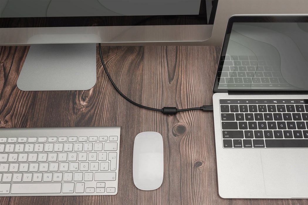 EAN 4016032451365 - Digitus AK-300333-020-S adaptador de cable de vídeo 2 m USB Tipo C DisplayPort Negro imagen 2