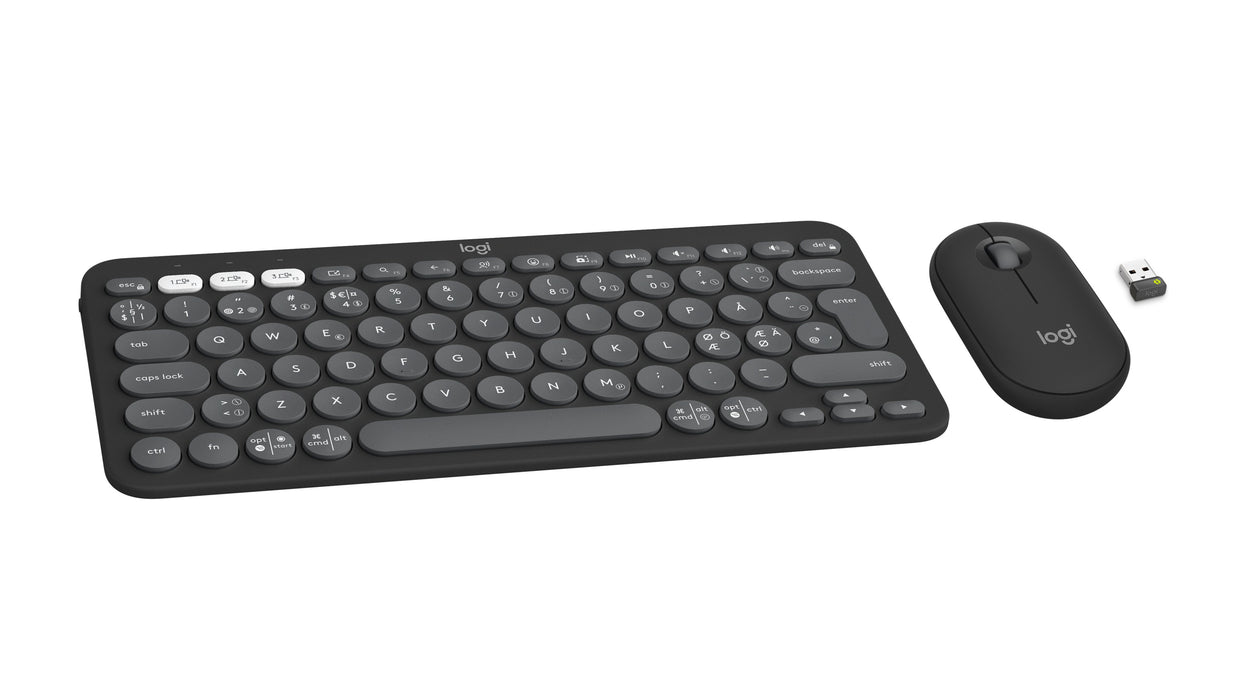 EAN 5099206115712 - Logitech 920-012257 teclado Ratón incluido Universal RF Wireless + Bluetooth QWERTY Nórdico Grafito imagen 3