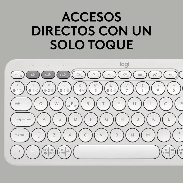 EAN 5099206111226 - Logitech 920-011828 teclado Universal Bluetooth QWERTY Español Blanco imagen 9