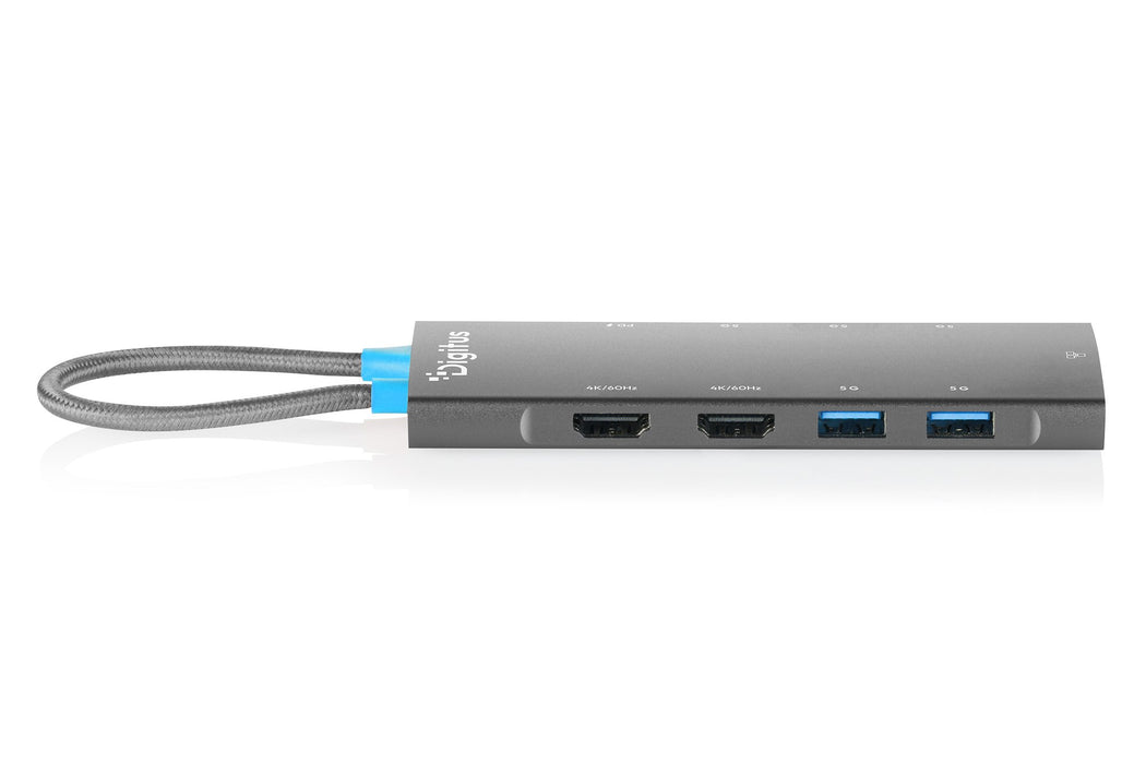 EAN 4016032510178 - Digitus USB-C Docking Station, 9-Port estación dock para móvil Tableta/teléfono inteligente/portátil Gris imagen 3