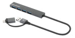 EAN 766623181006 - Manhattan 181006 hub de interfaz USB 3.2 Gen 1 (3.1 Gen 1) Type-A 5000 Mbit/s Gris imagen 1