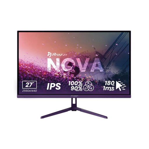 EAN 0850054766878 - Arozzi Nova 27″ pantalla para PC 68,6 cm (27") 2560 x 1440 Pixeles Quad HD LED Púrpura imagen 1