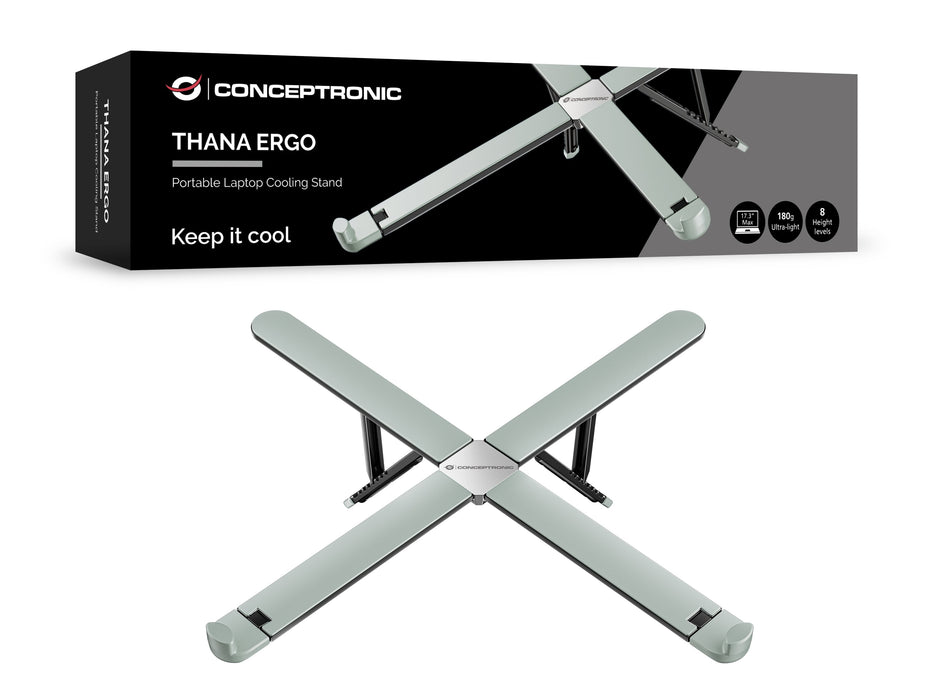 EAN 4015867244340 - Conceptronic THANA11G soporte para ordenador portátil Gris 43,9 cm (17.3") imagen 4