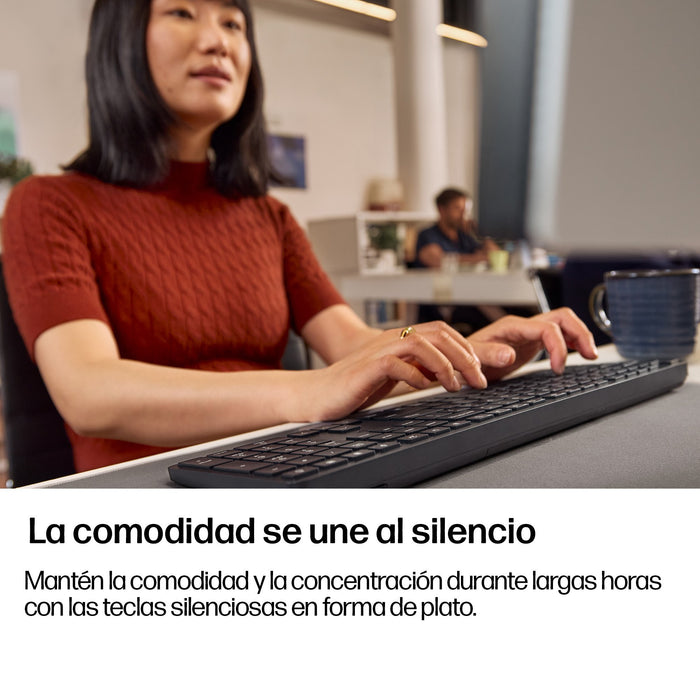 EAN 0198990908526 - HP 490K Multi-Device Dual-Mode Keyboard teclado Hogar USB + Bluetooth QWERTY Inglés Negro imagen 6