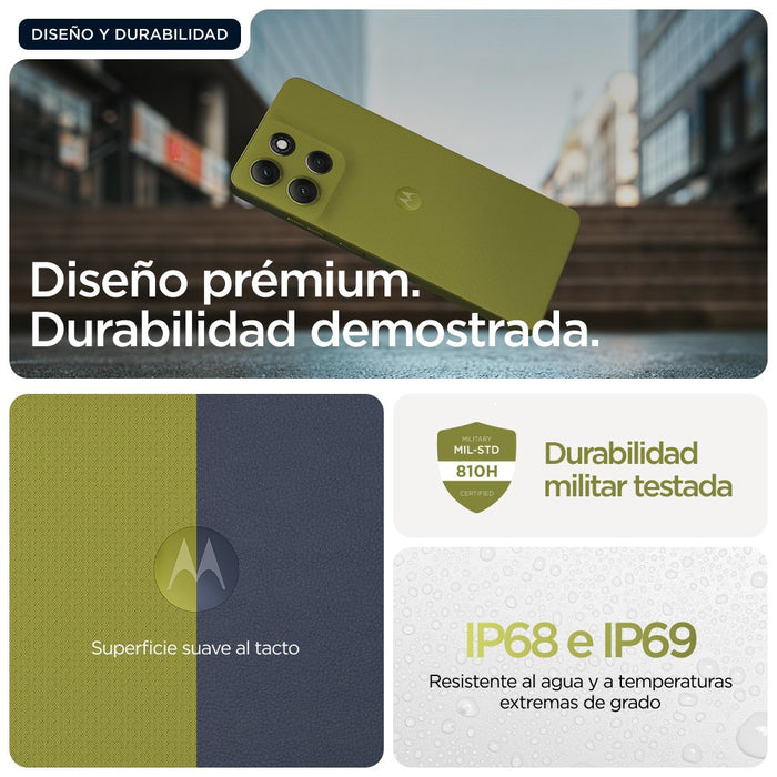 EAN 0840023295515 - Motorola moto g86 5G 16,9 cm (6.67") SIM doble Android 15 USB Tipo C 8 GB 256 GB 5200 mAh Verde imagen 6