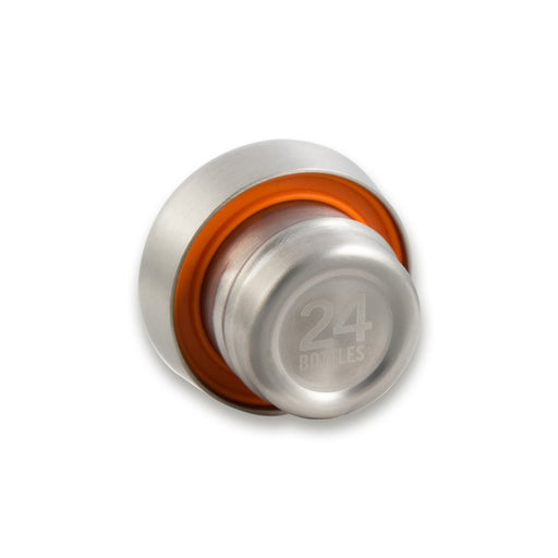 EAN 8051513922169 - 24Bottles Clima lid tapón o corcho para botella, decantador o licorera Naranja, Acero inoxidable imagen 1