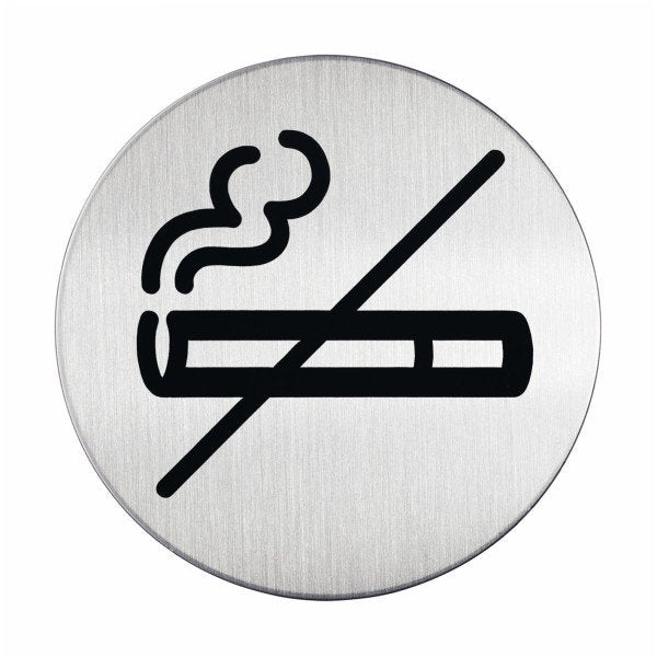 EAN 4005546400204 - Durable Picto "No Smoking" Alrededor Plata Acero inoxidable imagen 1