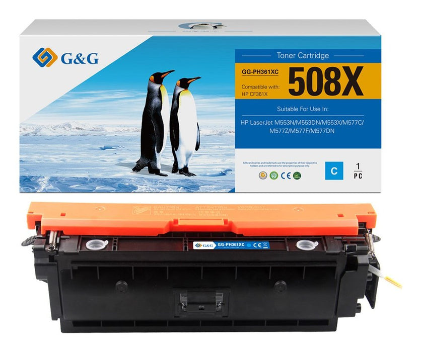 EAN 6941784793679 - G&G 14344 cartucho de tóner 1 pieza(s) Compatible Cian imagen 1