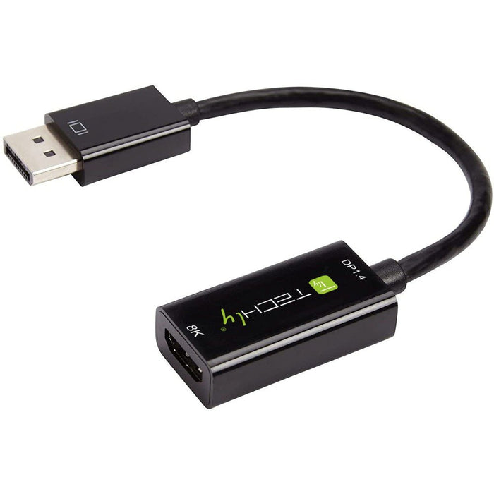 EAN 8059018364163 - Techly IADAP DP-HDMIF8K adaptador de cable de vídeo 0,2 m DisplayPort HDMI tipo A (Estándar) Negro imagen 4