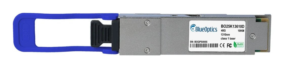 EAN 4063232343242 - BlueOptics FN-TRAN-QSFP+LRI-BO red modulo transceptor Fibra óptica 40000 Mbit/s imagen 1