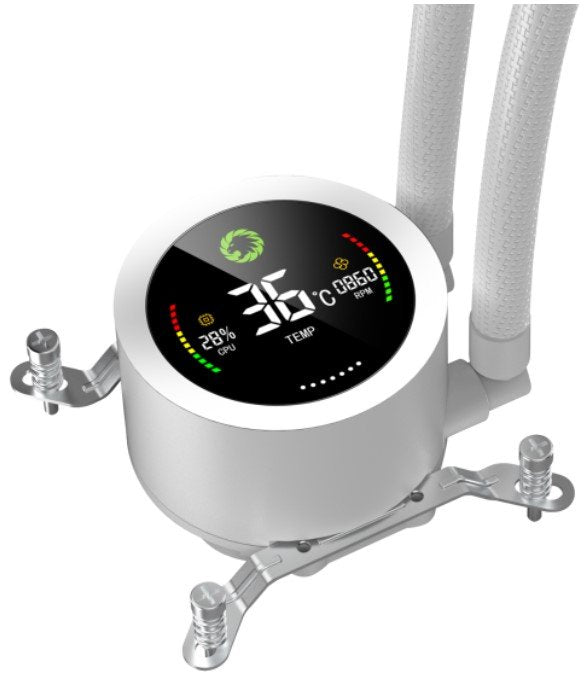 EAN 6931858791564 - GameMax ICEBURG 360 DIGITAL WH sistema de refrigeración para ordenador Procesador Sistema de refrigeració imagen 7