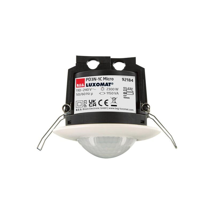 Beg 92184 Detector De Presencia Pd3n-1c-Micro-Ral9010 1 Canal Ip20 Con Akustiksensor