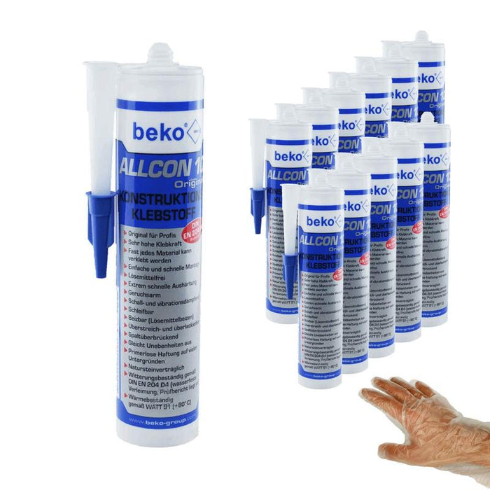 Beko Konstruktions-Klebstoff 260100310 !!! Beige 310ml Cartucho Allcon 10