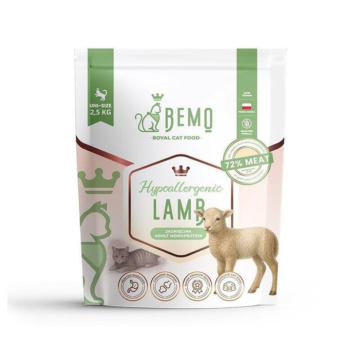 Bemo Cat Hypoallergenic  Comida Para Mascotas Sucha Para Gato Z Jagniecina 2,5kg