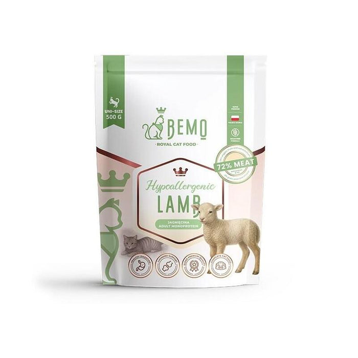Bemo Cat Hypoallergenic  Comida Para Mascotas Sucha Para Gato Z Jagniecina 500g
